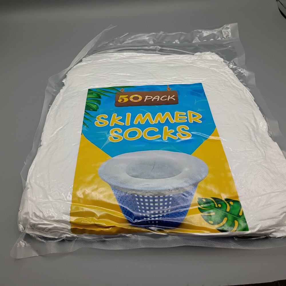 Pool Filter Skimmer Socks 50 Pack -Debris Filter For Swimming Pools - Universal